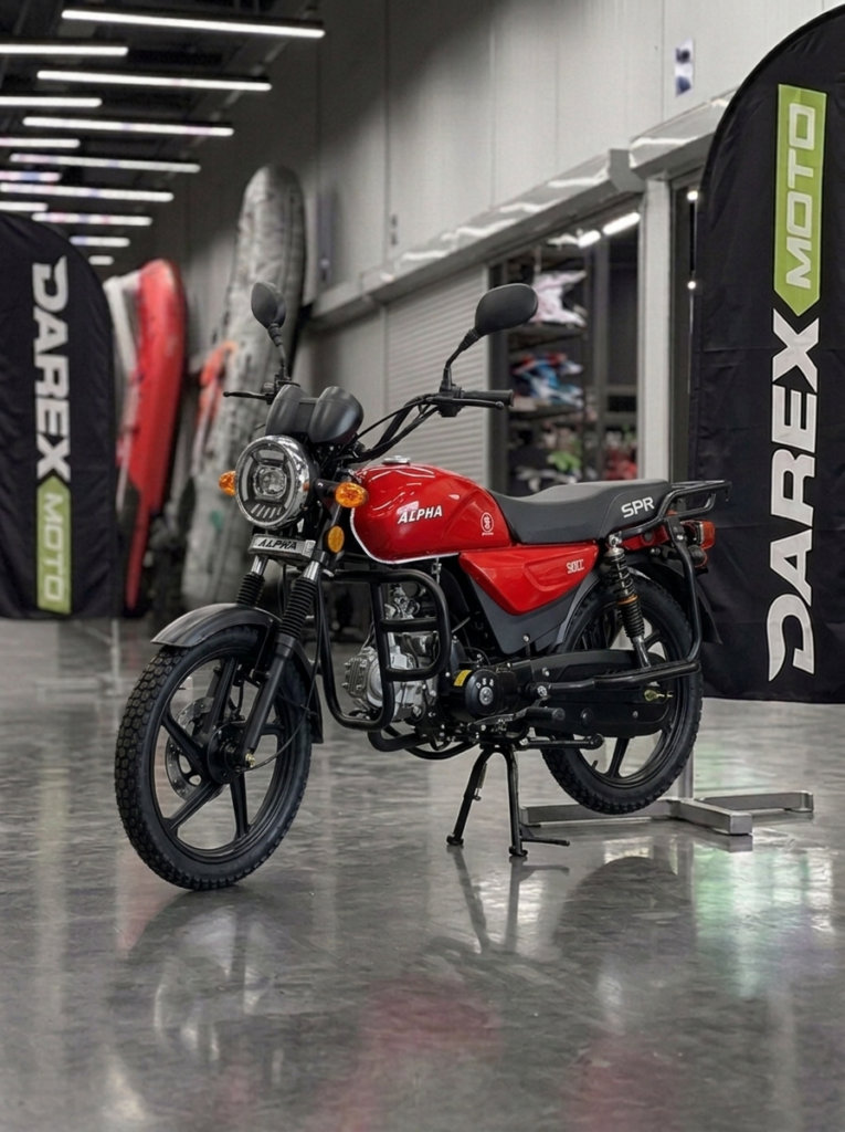 Мотоцикл (Мопед) SPRMOTORS ALPHA NEW+ красный