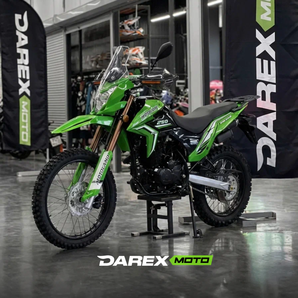Мотоцикл эндуро Motoland 250 ENDURO GL250 (172FMM-5/PR250) зеленый с ПТС