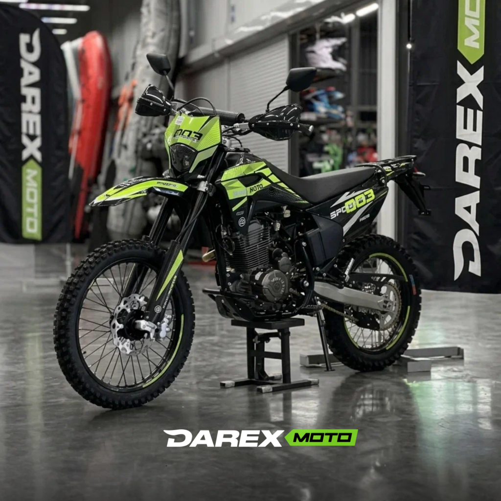 Мотоцикл эндуро Regulmoto Sport-003 PR PRO (черный зеленый) с ПТС