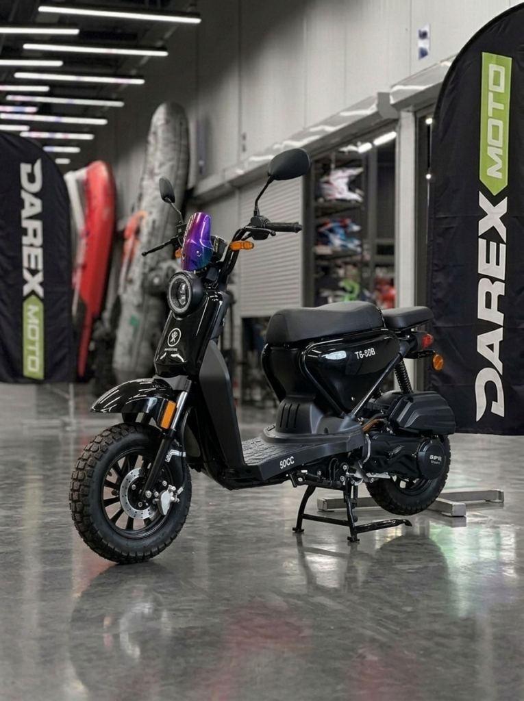 Скутер SPRMOTORS GEAR Чёрный T6-50B
