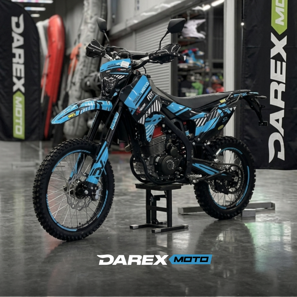 Мотоцикл эндуро Regulmoto ZR PR 4 valves (Черный/ синий, 300004-1) с ПТС