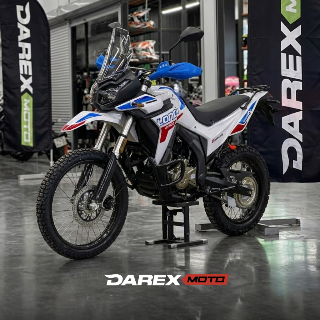 Мотоцикл эндуро Loncin DS250 Rally (белый) с ПТС
