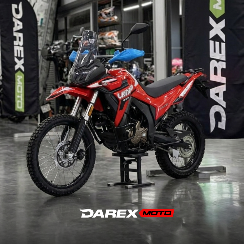 Мотоцикл эндуро Loncin DS250 Rally (красный) с ПТС