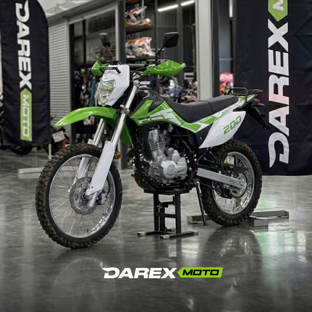 Мотоцикл эндуро Racer RC200GY-C2 Enduro зеленый с ПТС