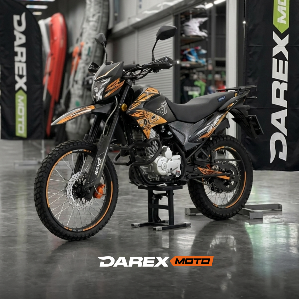 Мотоцикл эндуро ROCKOT XR250 (черный/оранжевый) с ПТС