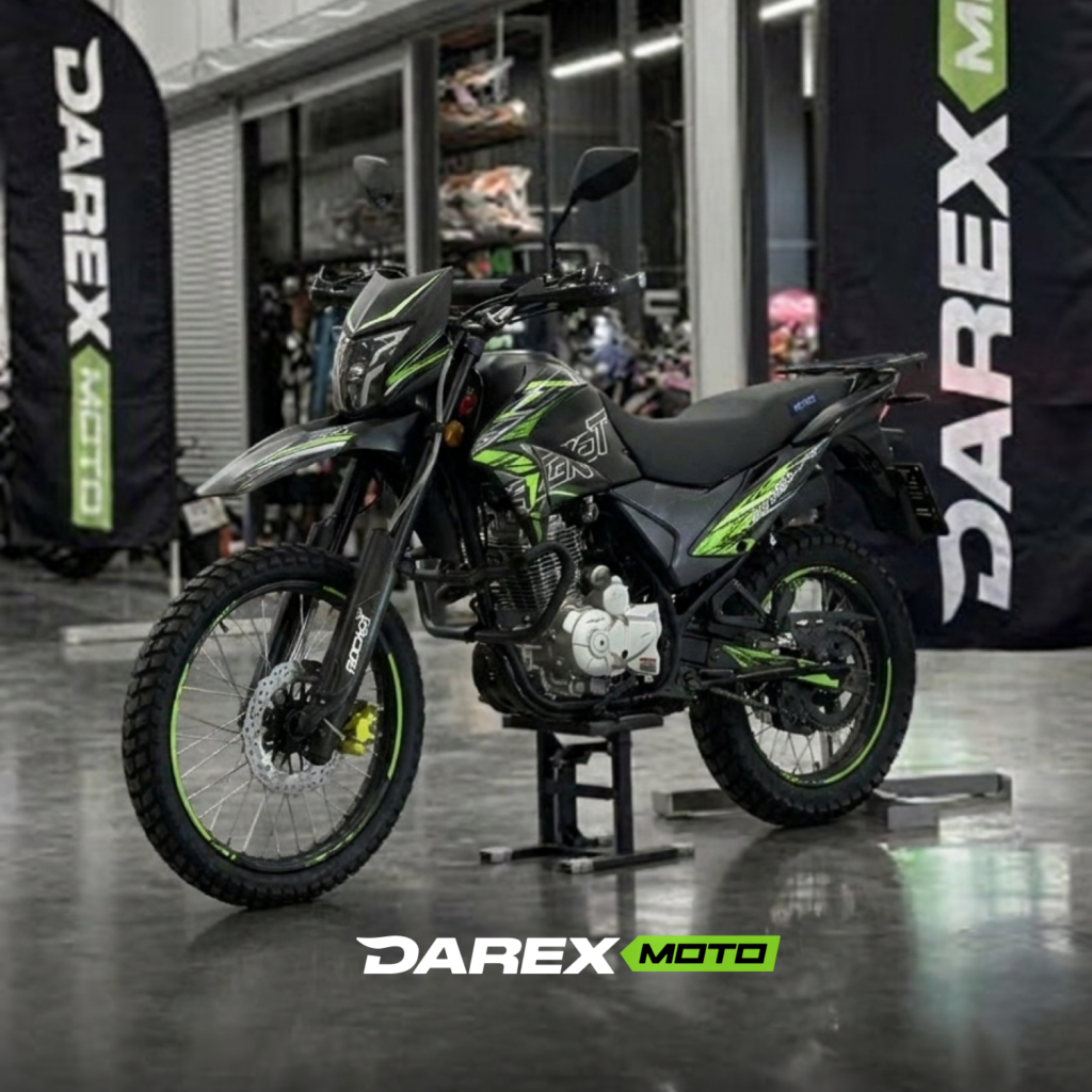 Мотоцикл эндуро ROCKOT XR250 (черный/зеленый) с ПТС