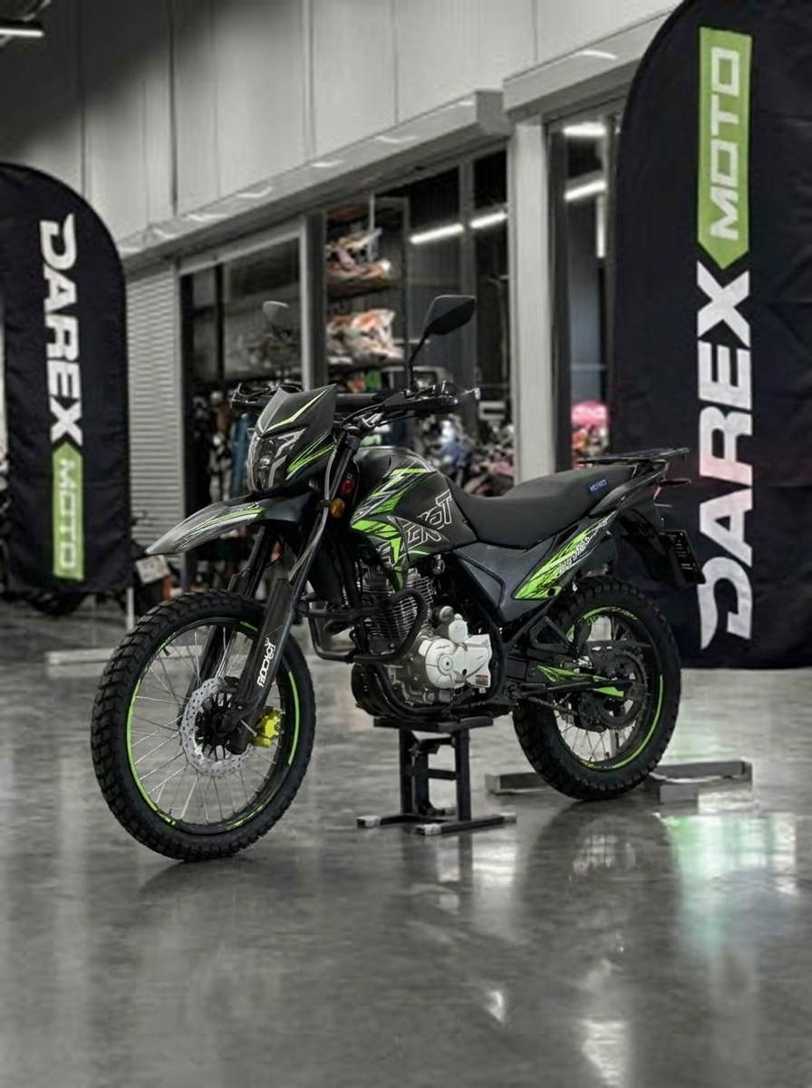 Мотоцикл эндуро ROCKOT XR250 (черный/зеленый) с ПТС