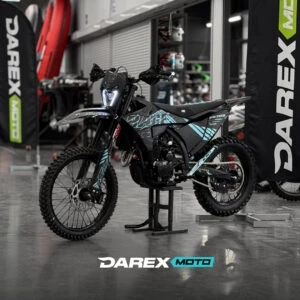Мотоцикл кроссовый OXO RAGE PR300 (черный/голубой)  от официального дилера Darexmoto