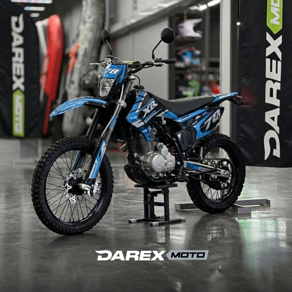 Мотоцикл кроссовый Motoland 300 XR300 LITE синий (175FMM)