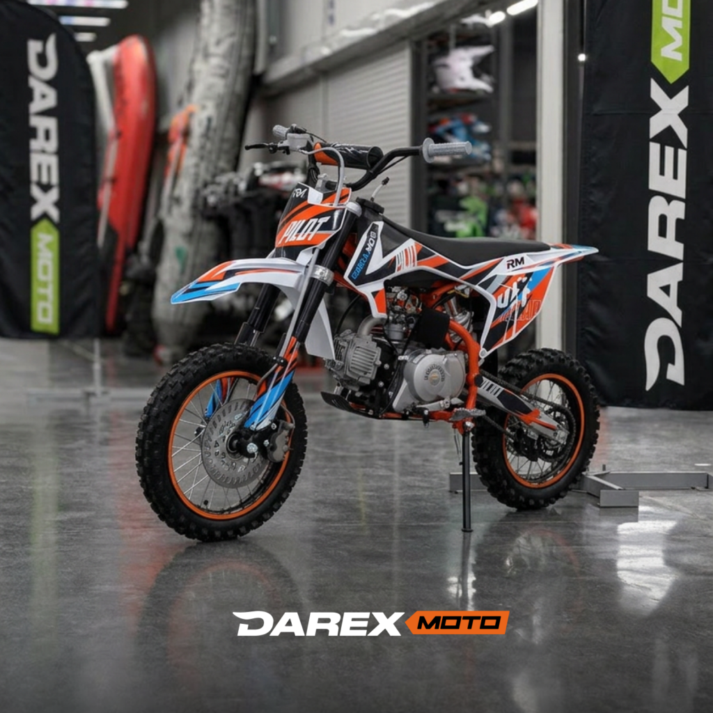Питбайк Regulmoto PILOT EA 12/10 (Черный/ оранжевый 102301-1)