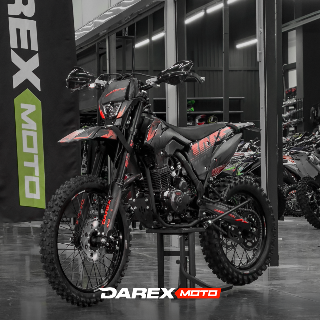 Мотоцикл эндуро Darex Alga 300 S Black Edition (черный) 4 клапана