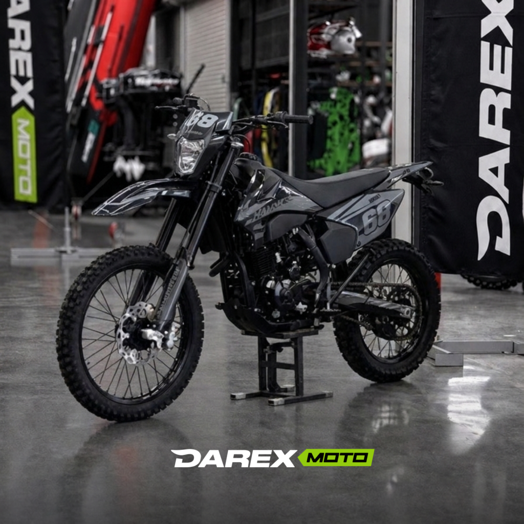 Мотоцикл эндуро Hammer Wolf 68 серый