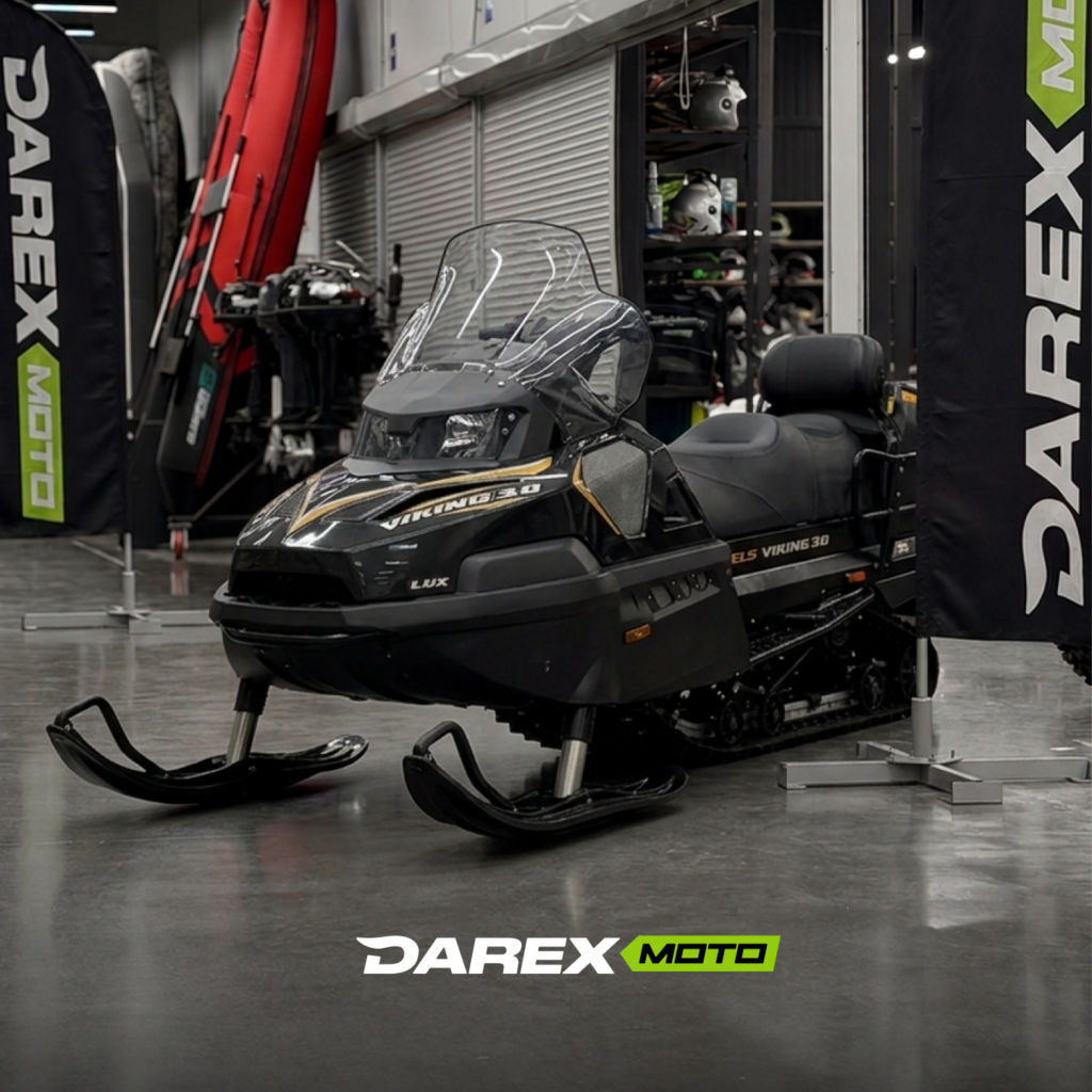 Снегоход STELS SV600T (L LUX SWT) ВИКИНГ 3.0 К02 Tech (черный)
